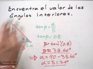 Ejercicios resueltos de triángulos rectángulos