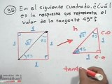 Ejercicio de funciones trigonometricas en un cuadrado