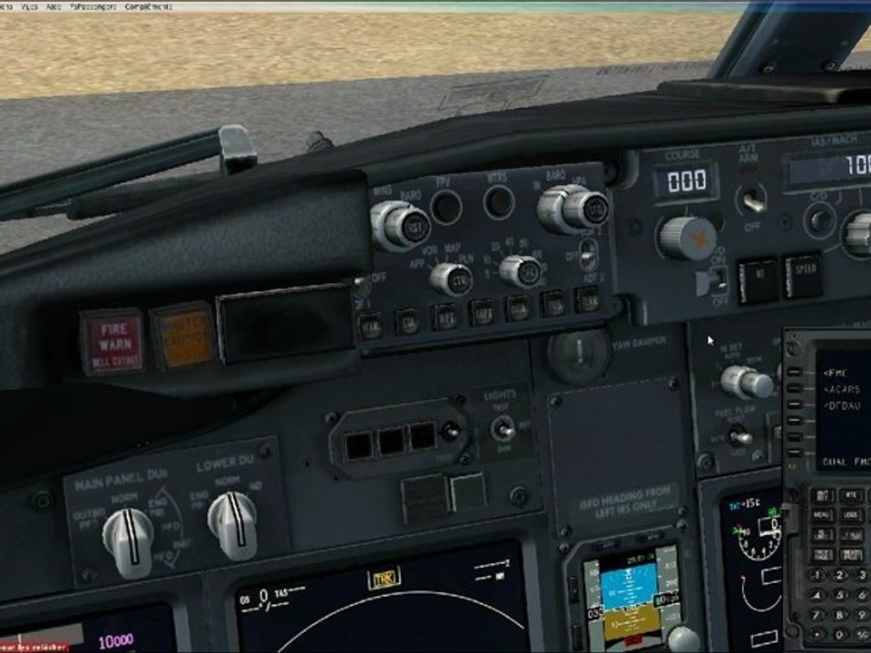 demarrage du 737-800 PMDG en mode CLDDRK