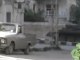 فري برس ادلب أريحا مرور رتل من الدبابات وبيكابات الشبيحة في مدينة أريحا متوجهين إلى جبل الزاوية 17 4 2012 جـ2 Idlib