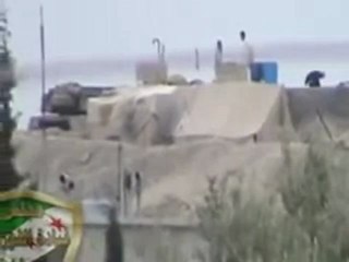 فري برس   ريف دمشق حاجز تلة عين سلطان   قطنا 15 4 2012 Damascus