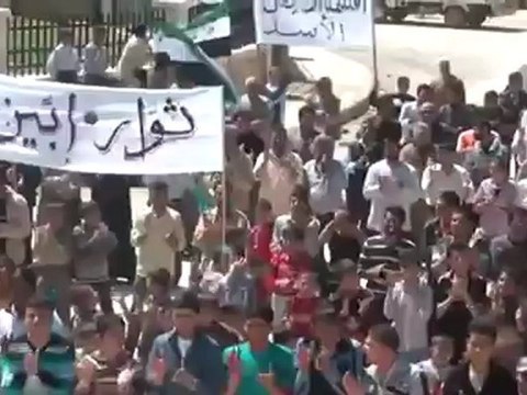 فري برس ريف حلب الغربي إبين مظاهرة الاثنين 16 4 2012 ‫ج2 Aleppo