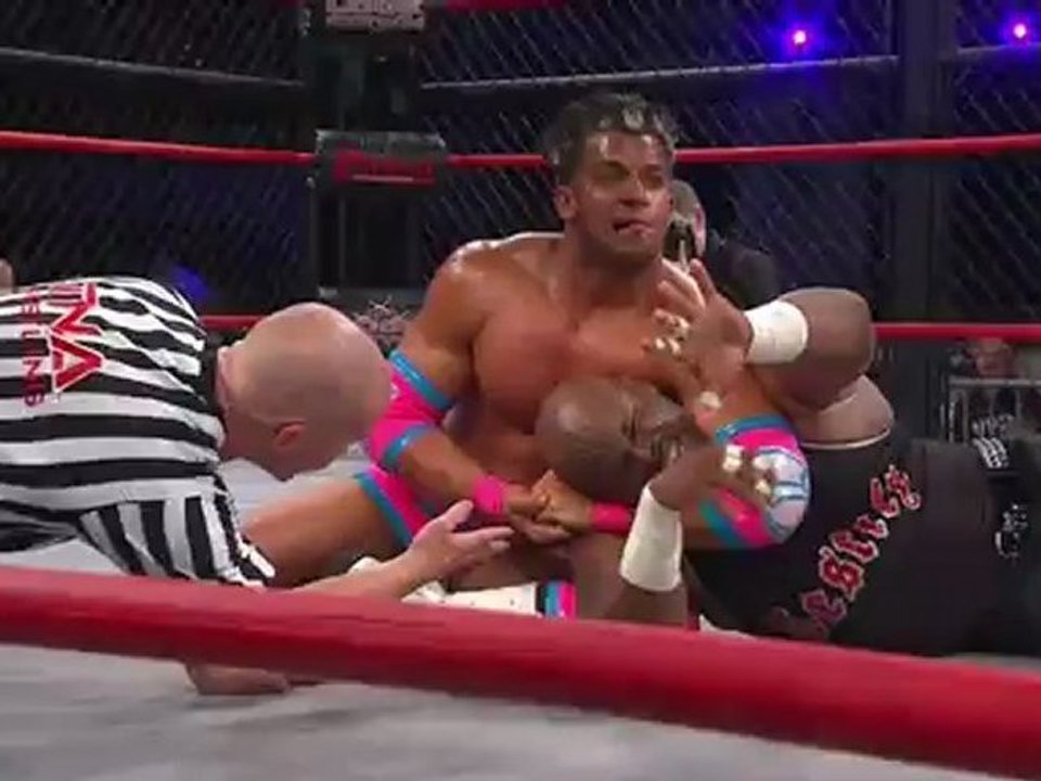TNA Lockdown 2012-Robbie E. w/ Robbie T. vs Devon