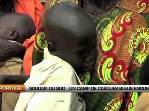 Soudan, un camp de casques bleus endommagé