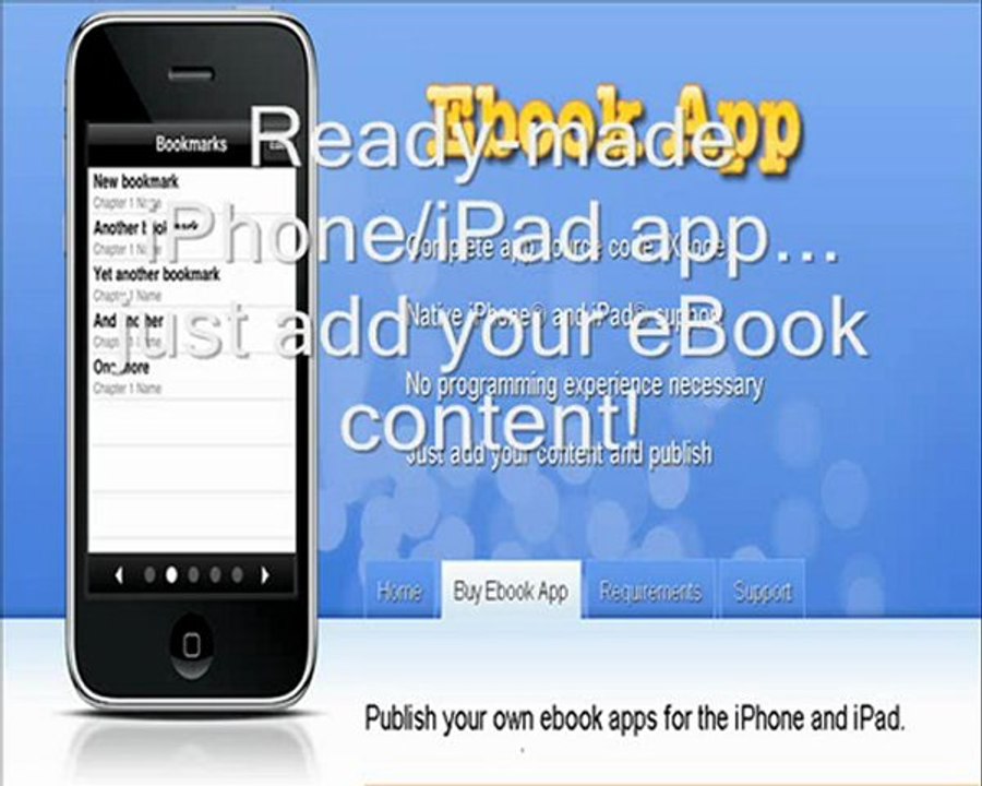 Publish your own ebook apps for the iPhone and iPad