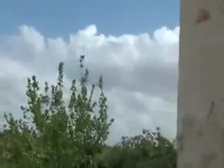 فري برس إدلب اطلاق نار من رشاشات الطائرة 16 4 2012 Idlib