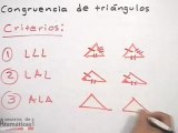 Criterios de triángulos congruentes