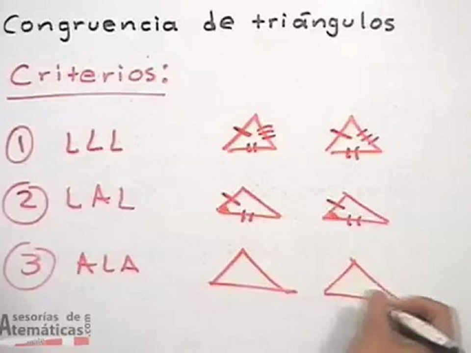 Criterios de triángulos congruentes