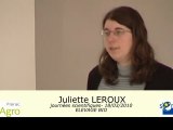 JS 2010 : juliette Leroux - élevage biologique, règlementation et cahier des charges