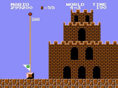 Super Mario Brothers (NES) Playthrough World 4-1 Through 4-4