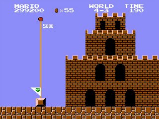 Super Mario Brothers (NES) Playthrough World 4-1 Through 4-4