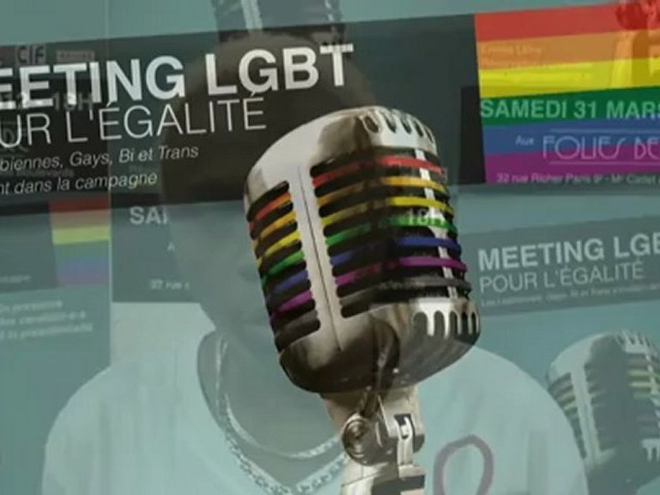 Meeting LGBT pour l'égalité - Soutien de MC Coco