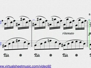 Frederic Chopin's, Fantaisie Impromptu Op. 66 piano sheet music - Video Score