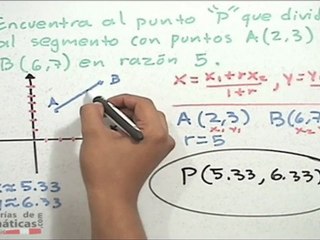 División de un segmento en una razón dada - HD