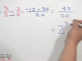 Ejercicio de suma de 2 fracciones con diferente denominador