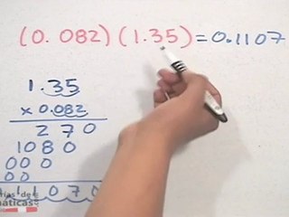 Ejercicio de multiplicar números con decimales