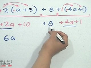 Ejercicio 1 de simplificación de una expresión algebraica con paréntesis
