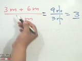Ejercicio para simplificar un cociente de expresiones de una variable común