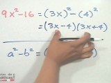Ejercicio de factorizar por diferencia de cuadrados