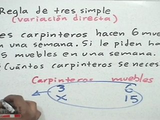 Ejercicio 2 de regla de tres (variación directa)