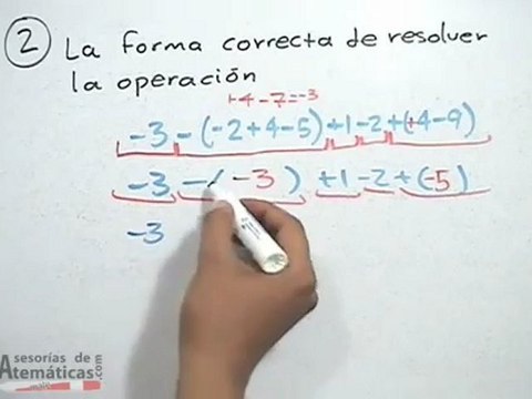 Ejercicio de simplificación con 2 paréntesis