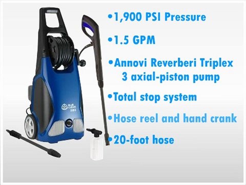 REVIEW: AR Blue Clean AR383 1,900 PSI 1.5 GPM 11 Amp Electric Pressure Washer With Hose Reel