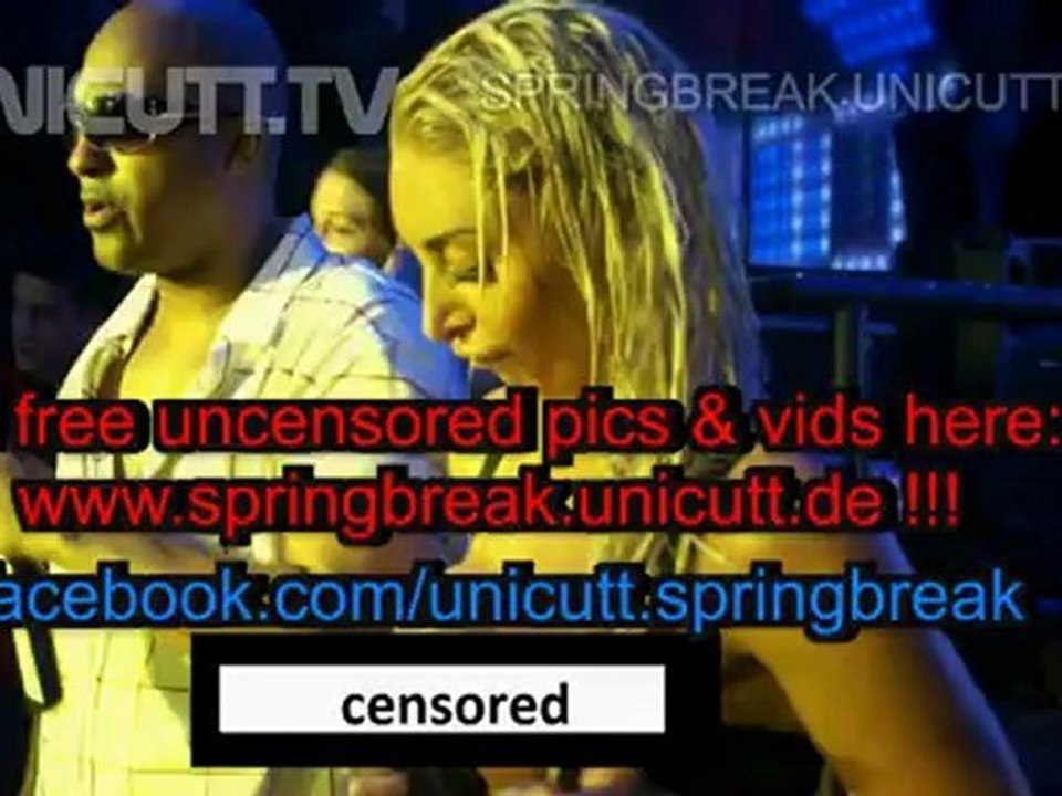 unicutt tv springbreak 2012 part 47 of 1000 bulldog cafe cancun mexico bikini contest sexy wet shower
