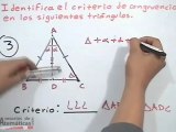 Identificación de criterios de congruencias