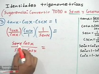 Equivalencia de identidades trigonometrícas