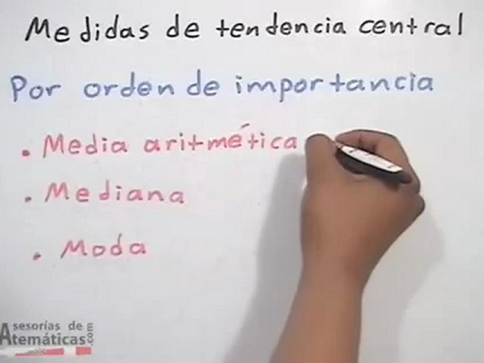 Medidas de tendencia central