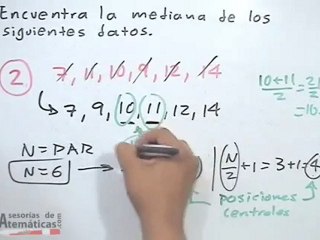 Mediana (centro de las observaciones)