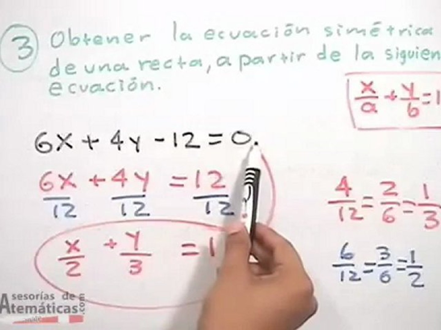 Ecuacion General De La Recta Igualada A Cero Video Dailymotion