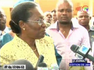 Réception du premier module des tentes familiales des sinistrés à la Cité des 17