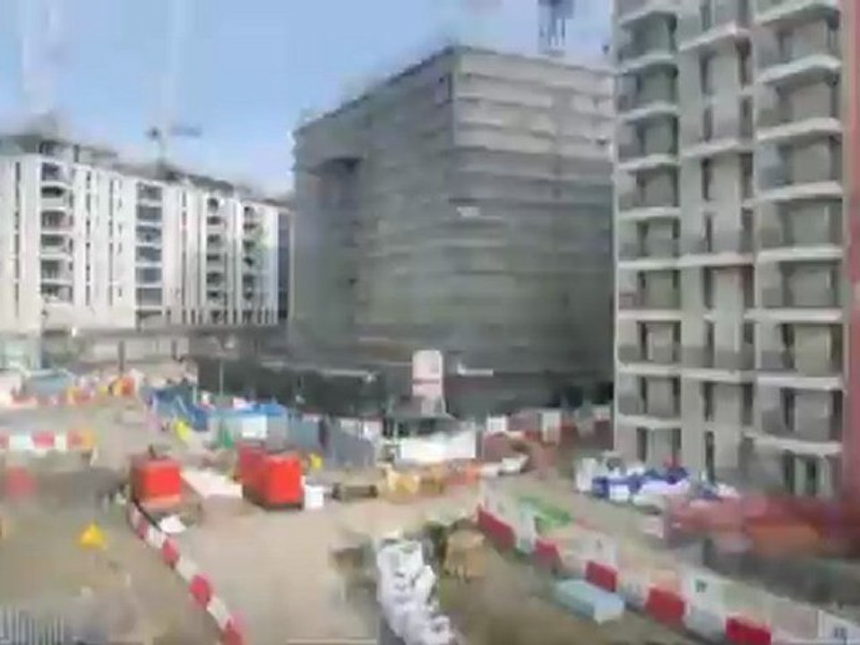 JO 2012 de Londres - Village des athlètes - Timelapse