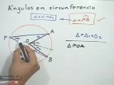 Tipos de ángulos en la circunferencia - PARTE 1