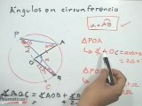 Tipos de ángulos en la circunferencia - PARTE 2