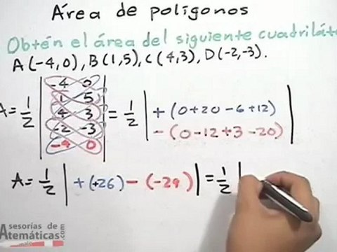 Área de polígonos - geometría analítica (PARTE 2)