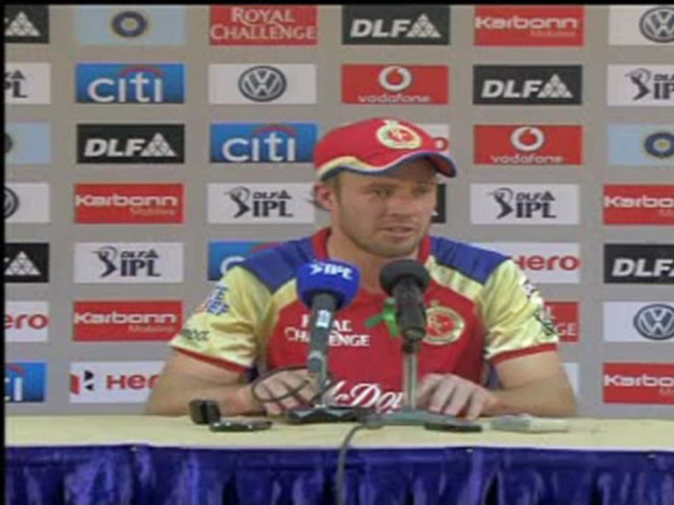 A B de Villiers Post match PC 17 April