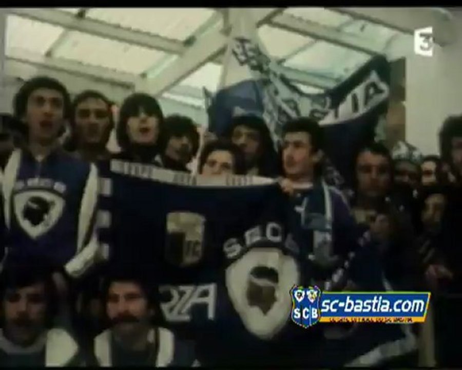 " Aio zitelli chi a Corsica a vintu, Forza Bastia " - Victor Sinet France Football 1978