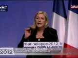Meeting de Marine Le Pen au Zénith, 17/04/2012