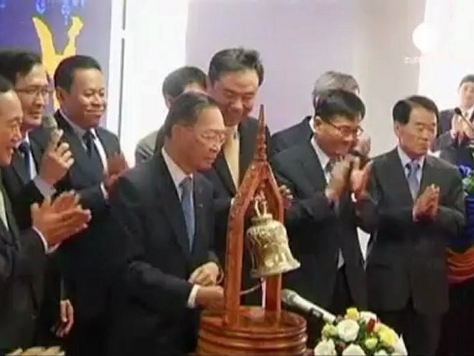 Cambodian bourse trades shares nine months after opening