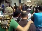 فري برس دمشق جوبر مظاهرة أمام بعثة المراقبين18 4 2012 Damascus
