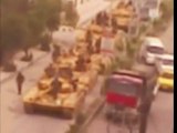 فري برس ريف دمشق  كفربطنا ارتال من الدبابات لاخفائها عن لجنة المراقبين 18 4 2012 Damascus