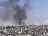 فري برس حمص الخالدية قصف عنيف جدا بالصواريخ والهاون هااااااااام 18 4 2012 Homs