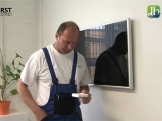 Installation de radiateur infrarouge ondes longues à régulation