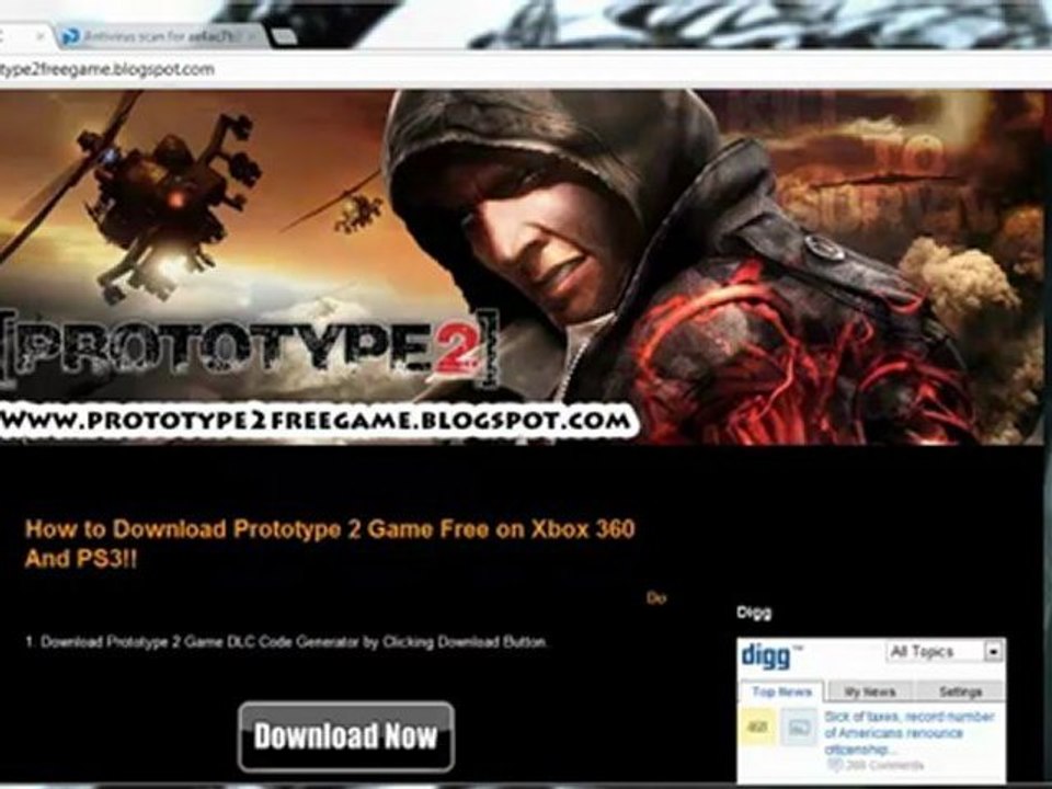 Unlock Prototype 2 Game Free on Xbox 360 And PS3 Leaked