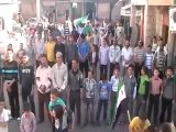 فري برس حلب  عندان مظاهرة حيو تنحيي 17 4 2012 Aleppo