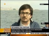 istanbulda şiddetli Rüzgar Musa ALCAN ile sarayburnundan ülke tv canlı bağlantı