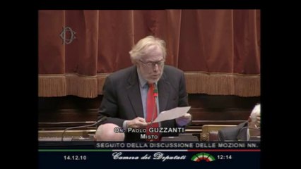 Guzzanti - Sfiducia a Berlusconi