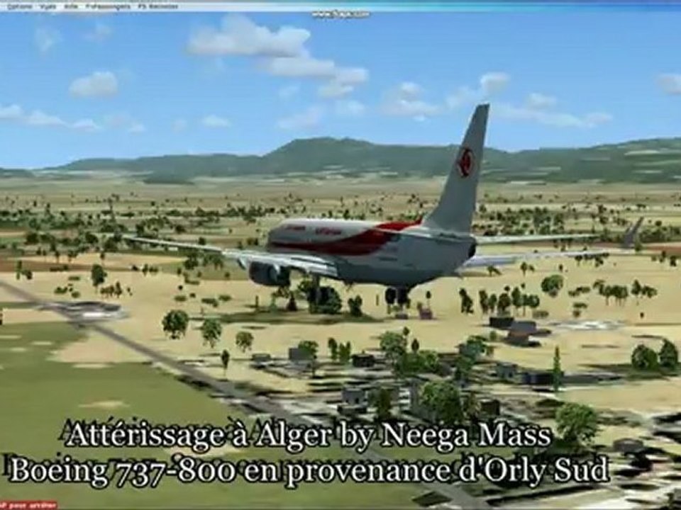 Neega Mass: attérissage à Alger et Nice (Boeing 737-800 et Air bus A319)